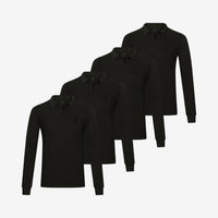 Bamboo Long Sleeve Polos 4-Pack
