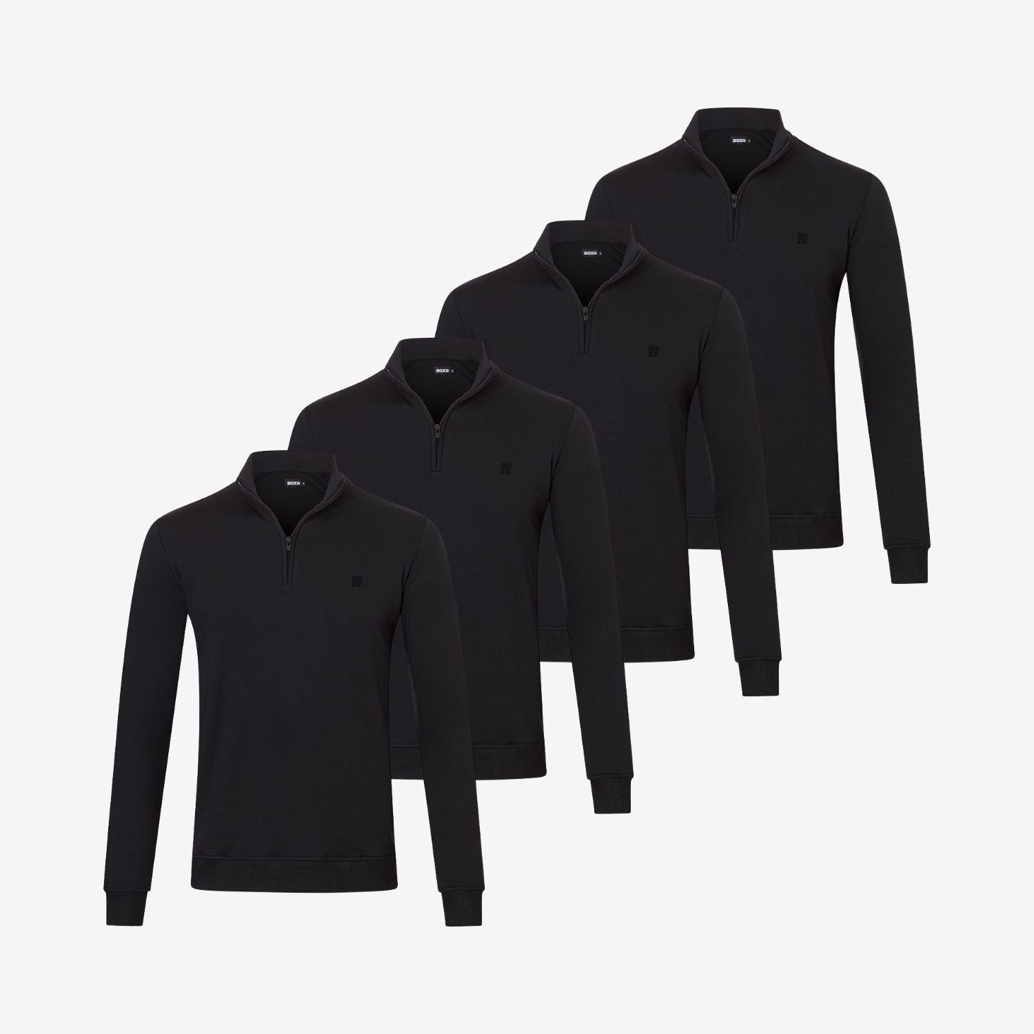 Bamboo Quarter-Zip Pullovers 4-Pack